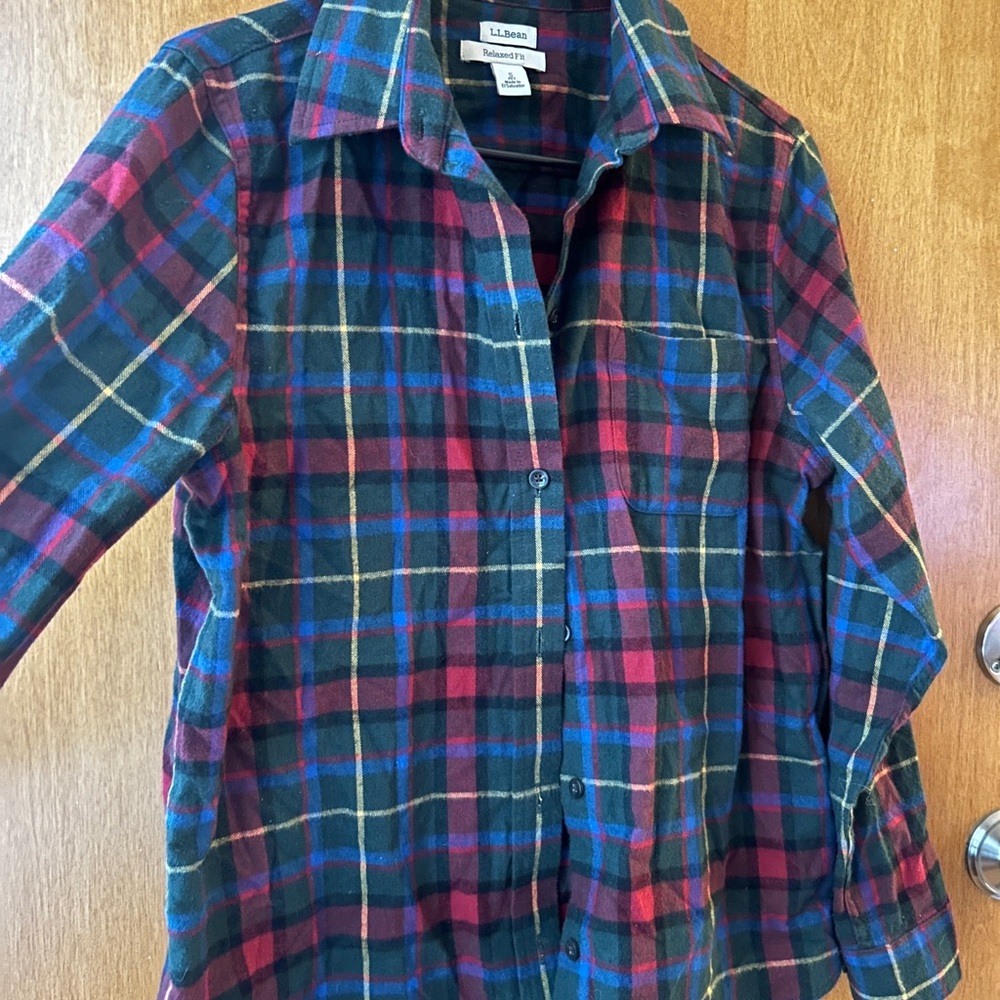 L.L. Bean Relaxed Fit Plaid Shirt